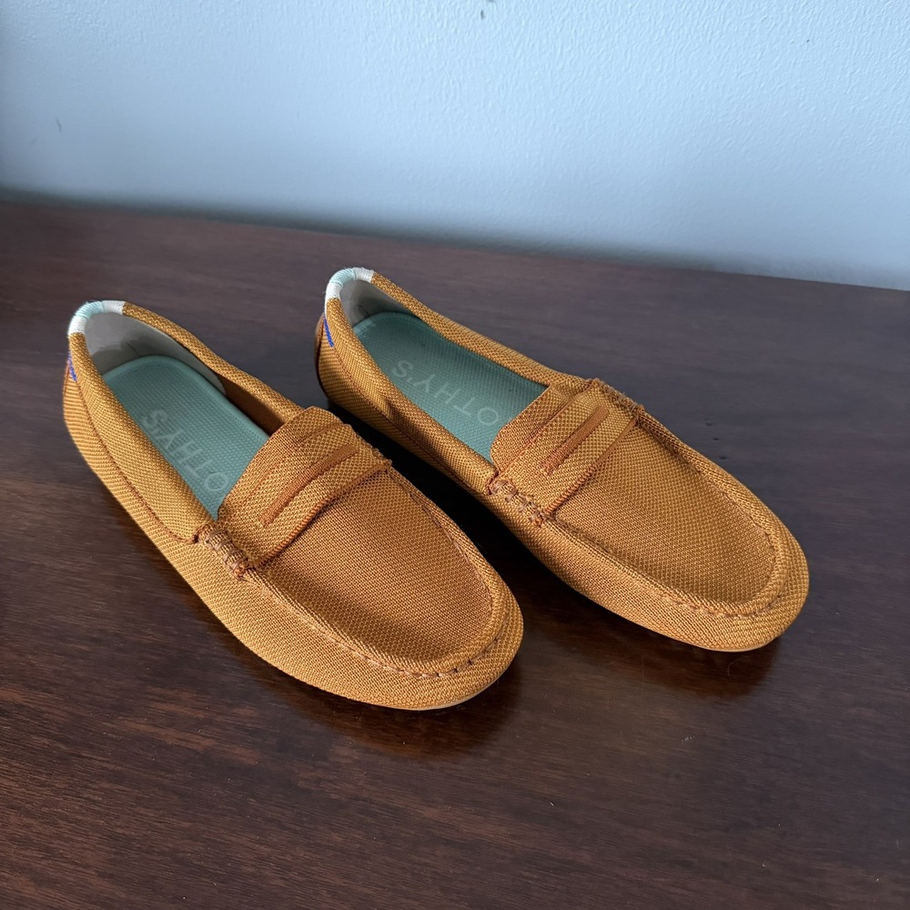 Rothy's The driver loafer women's flat comfort shoes Rust color New Sz 6